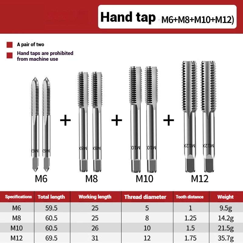1098-Ratchet Tap Wrench Tap Manual Tapping Tapper Collet Extended Adjustable Stringer Tool Set Shandong Denso Pricision Tools Co.,Ltd.
